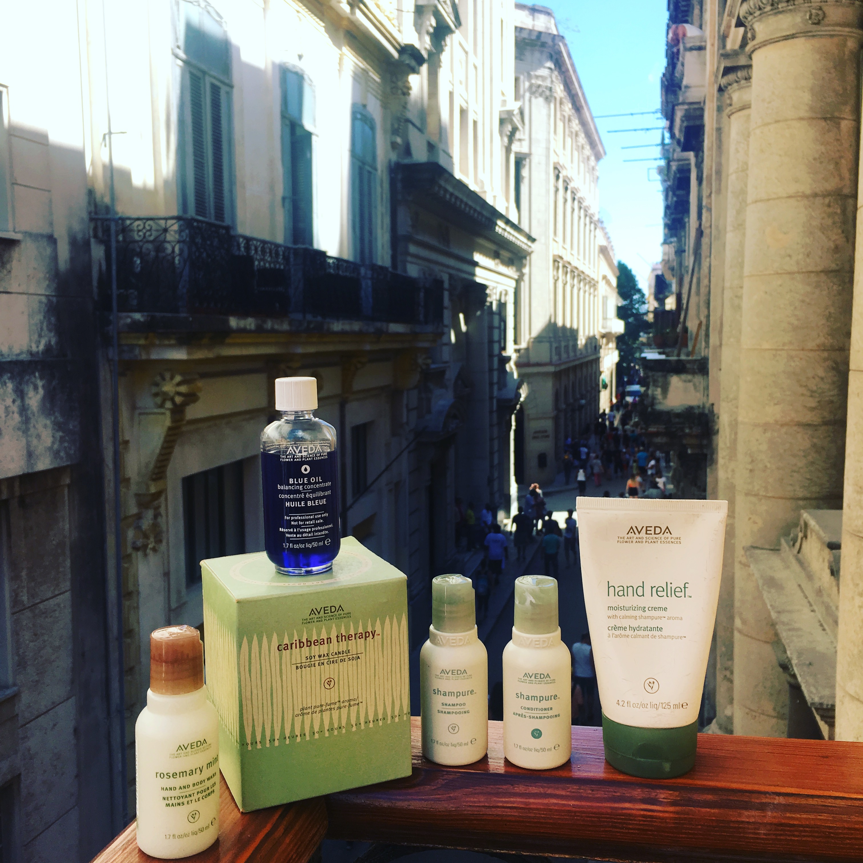 Aveda Products Luisa donated to the Spa Owners, School Directors and the children in Old Havana, Cuba
